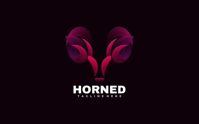 Vector Deer Gradient Logo Style