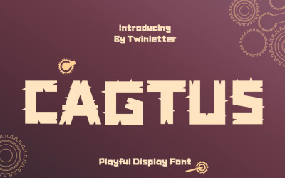 Cagtus a Playful Display Font