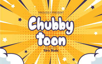 Chubby Toon комічний мультфільм шрифт