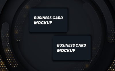 Dark Business Card Mockup Template