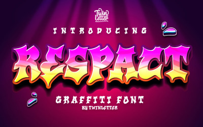 Fonte Respact Abstract Graffiti