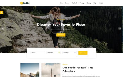 Ketfa - Zielseitenvorlage für Reise- und Reisebüros