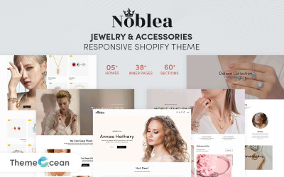 Noblea – Ékszerek és kiegészítők, érzékeny Shopify téma