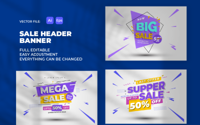 Sale Banner Header Promotion