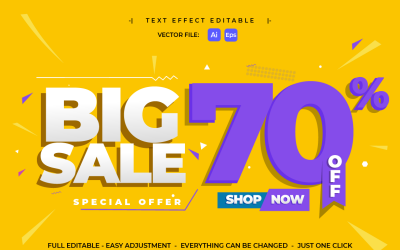Text Effect Sale Banner Offer