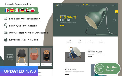 Woodie Desk - Тема PrestaShop для Інтернет -магазину меблів та предметів домашнього декору