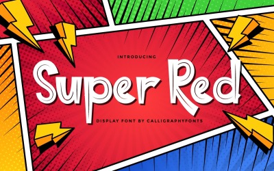 Carattere Comic Pennello Super Rosso
