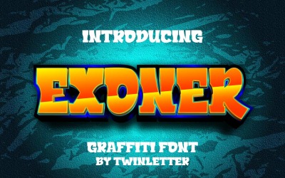 Элегантный шрифт для граффити Exoner
