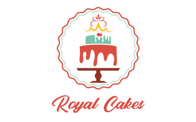 Kraliyet Pastaları Logo Şablonu