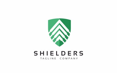 Шаблон логотипа Shield Tech Eco