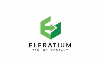 Szablon Logo Enderhop E Letter Arrows