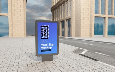 Szablon makiety ulicznej Mupi Billboard