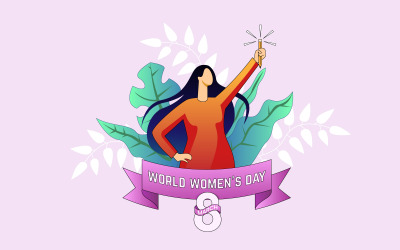 Vetor de conceito de ilustração do Dia Mundial da Mulher