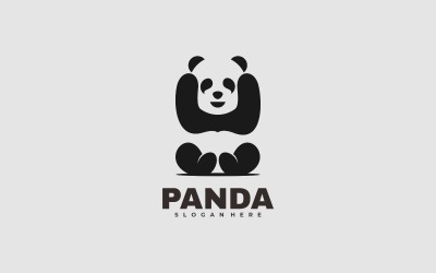 Styl Logo Panda Sylwetka
