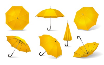 Realistic Umbrella 7 Vector Illustration Concept