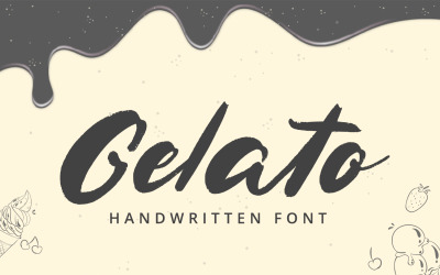 Gelato - рукописный шрифт