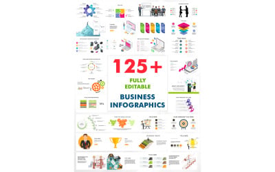 125+ Düzenlenebilir İş Powerpoint Sunum Şablonları İnfografik Paketi
