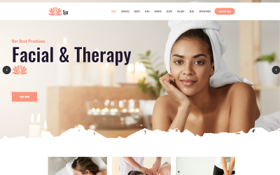 Lotus Spa - Plantilla HTML5 creativa de belleza
