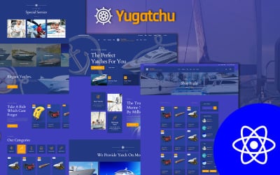 React JS шаблон Yugatchu Yacht Charter