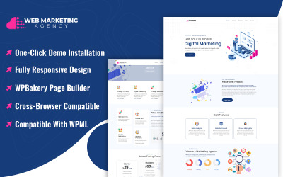 Téma WordPress pro webovou marketingovou agenturu