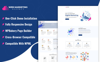 Webmarketingbureau WordPress-thema