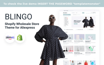 Blingo - Shopify grossistbutikstema för Aliexpress