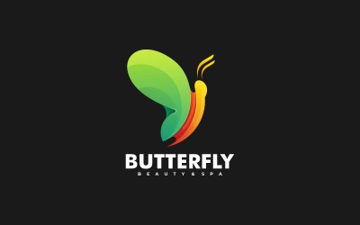 Bunte Schmetterlings-Logo-Designs