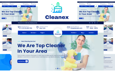 Cleanex - Modèle de site Web de service de nettoyage HTML5
