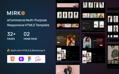 Mirko - modelo HTML5 responsivo multifuncional de comércio eletrônico
