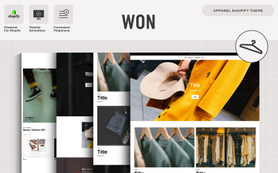 WON - többcélú Shopify téma