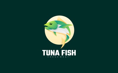 Ton Balığı Gradyan Renkli Logo
