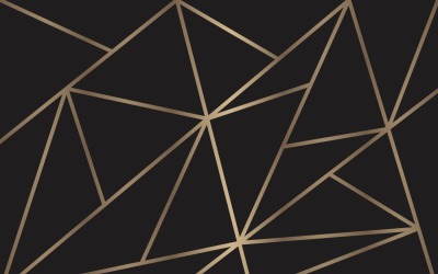 Fundo de padrão de mosaico dourado e preto