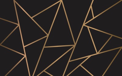 Modern mosaik tapet i svart och guld