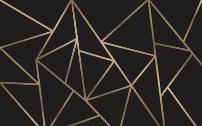 Moderne Mosaik-Hintergrund-Vorlage in Gold und Schwarz