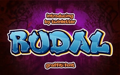 Rudal is a unique graffiti font