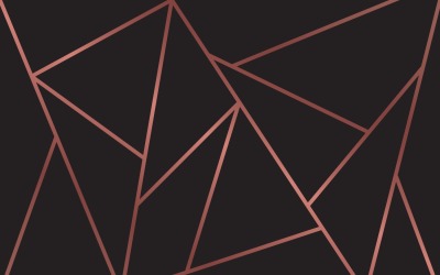 Carta da parati geometrica moderna nera e oro