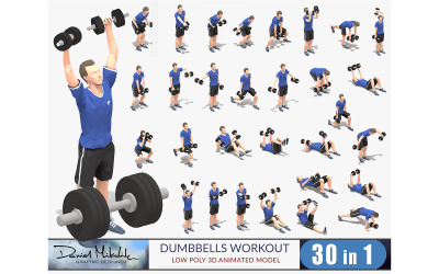 Dumbbells Workout Animatiebundel