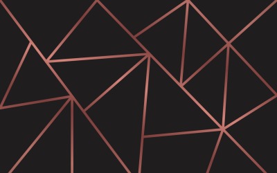 Fundo de mosaico triangular preto e dourado