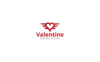 Modèle de conception de logo de la Saint-Valentin