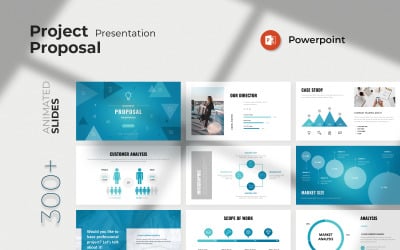 Modelo de apresentação em PowerPoint de proposta de projeto