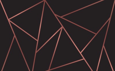 Moderne geometrische Tapete in Schwarz und Gold