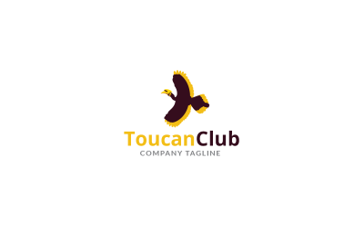Šablona návrhu loga Toucan Club