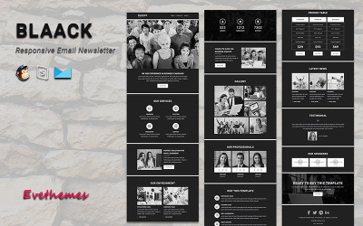 Blaack - Érzékeny e -mail hírlevél sablon