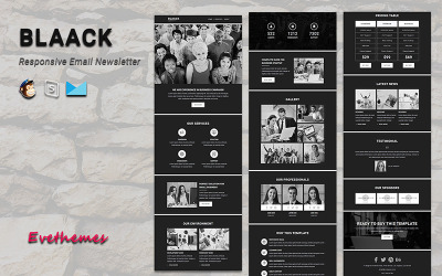 Blaack - Modello di newsletter e-mail reattivo