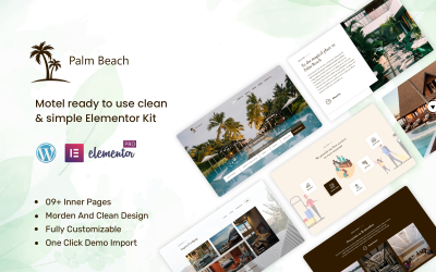 Palm Beach - Motel gebrauchsfertig sauberes und einfaches Elementor Kit