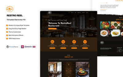 Restro Reels – Éttermi WordPress Elementor sablonkészlet