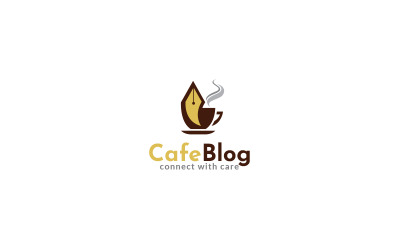 Cafe Blog Logo ontwerpsjabloon