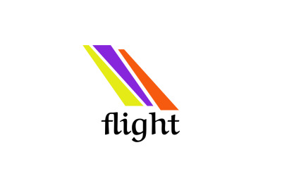 Flight Rainbow - Airplane Logo