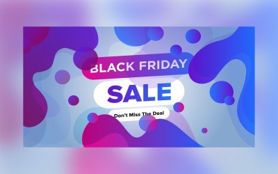 Verkaufsbanner von Black Friday Hintergrunddesign