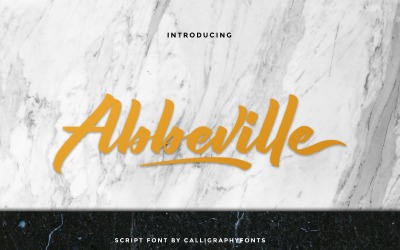 Abbeville kalligrafi teckensnitt